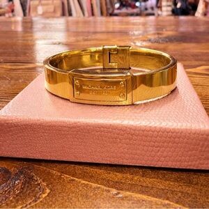 Michael Kors Shiny Gold Bangle Bracelet